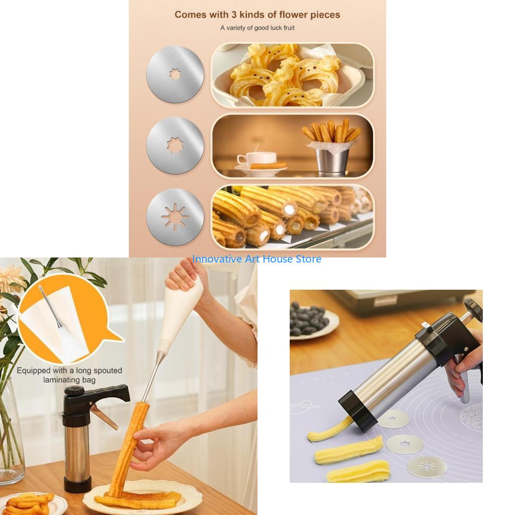 Kitchen Baking Machine - E1PC Churro Dispenser for Family Gatherings