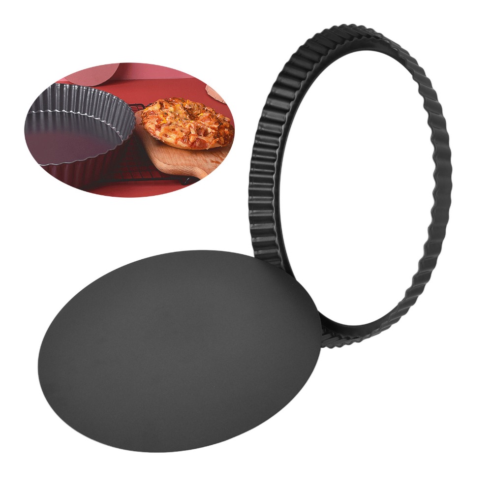 Tart Pan Loose - Durable 6/8/13 Inch Tart Pan Carbon