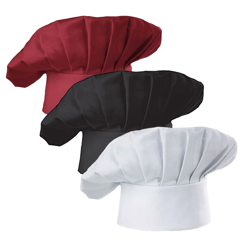 Kitchen Q - 3pcs High22cm Cook Hat White Chef