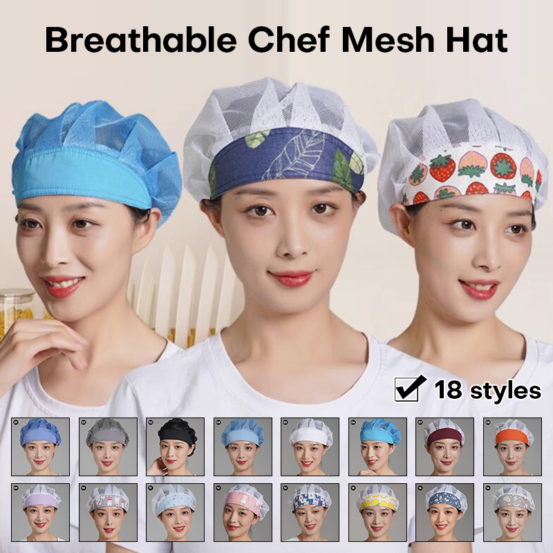 Kitchen Q - Men Women Chef Hat Dustproof Cooking