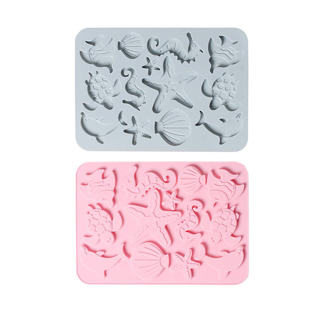 Kitchen Baking Molds - 2Pcs Food Safe Silicone Marine Life