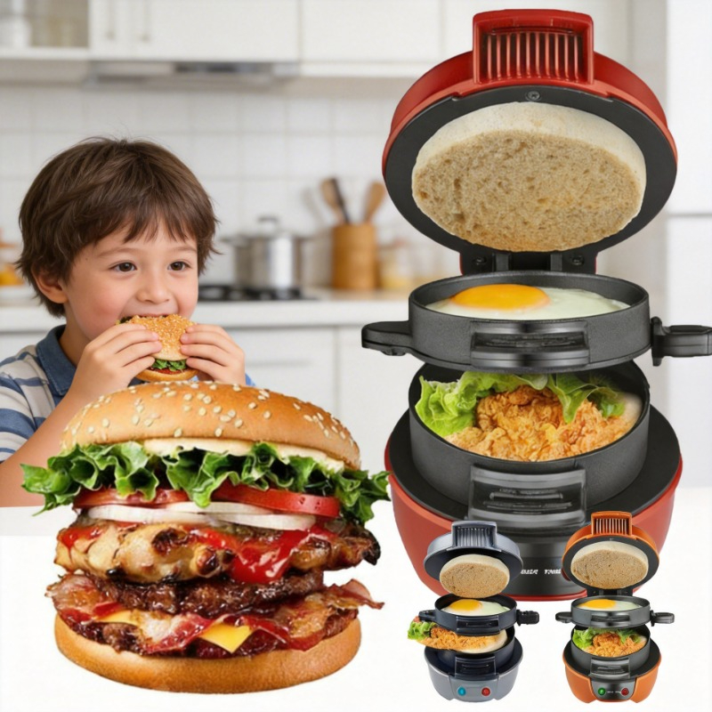 220V 110V Mini Electric Burger - Kitchen Baking Machine review and price