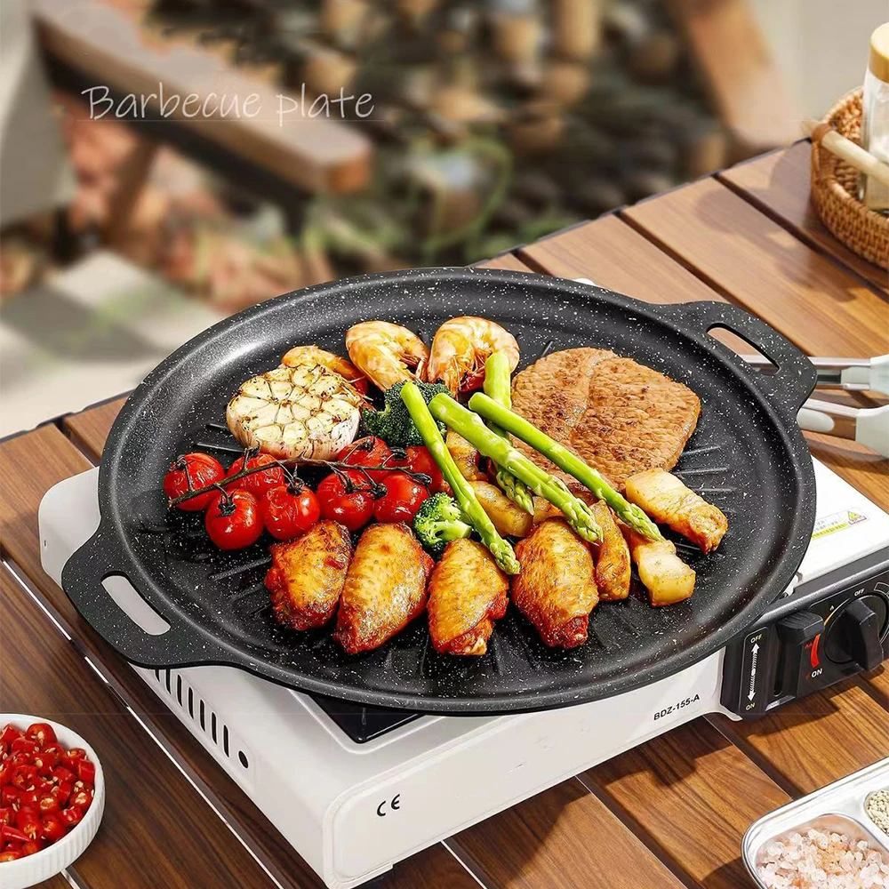 34CM Outdoor BBQ Grill Pan Non - Kitchen Baking Tray review and price