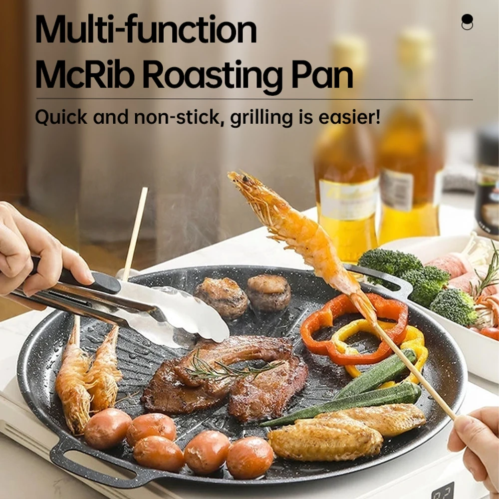 34CM Outdoor BBQ Grill Pan Non - Kitchen Baking Tray review and price