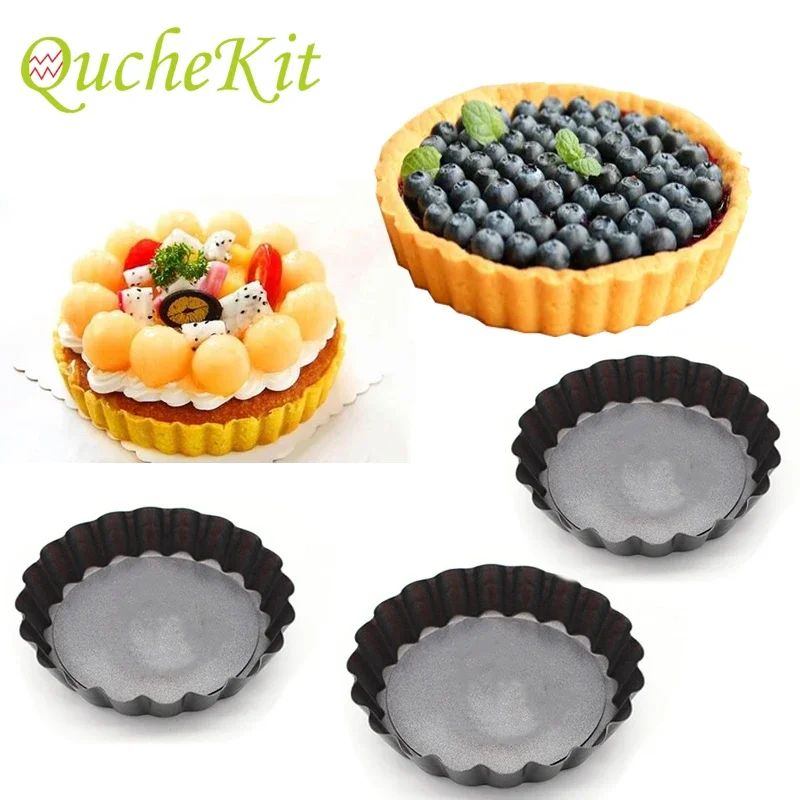 6Pcs Non-Stick Tart Quiche Fla - Tart Pan Loose review and price