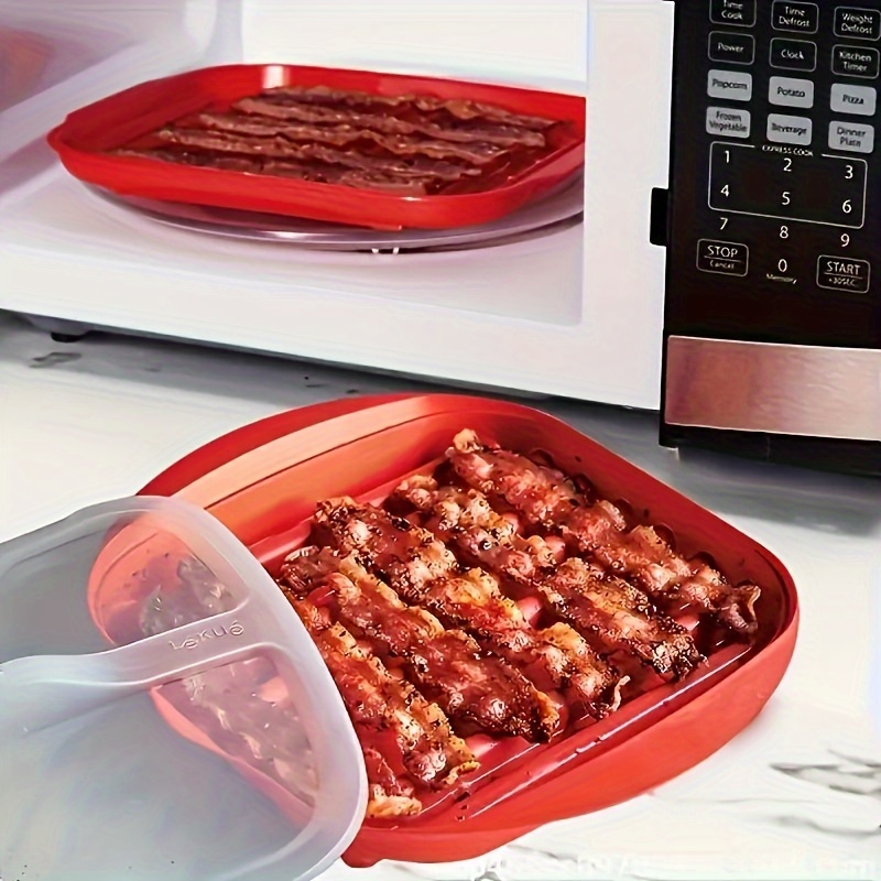 Microwave Bacon Maker Cooker T - Kitchen Baking Mess review and price
