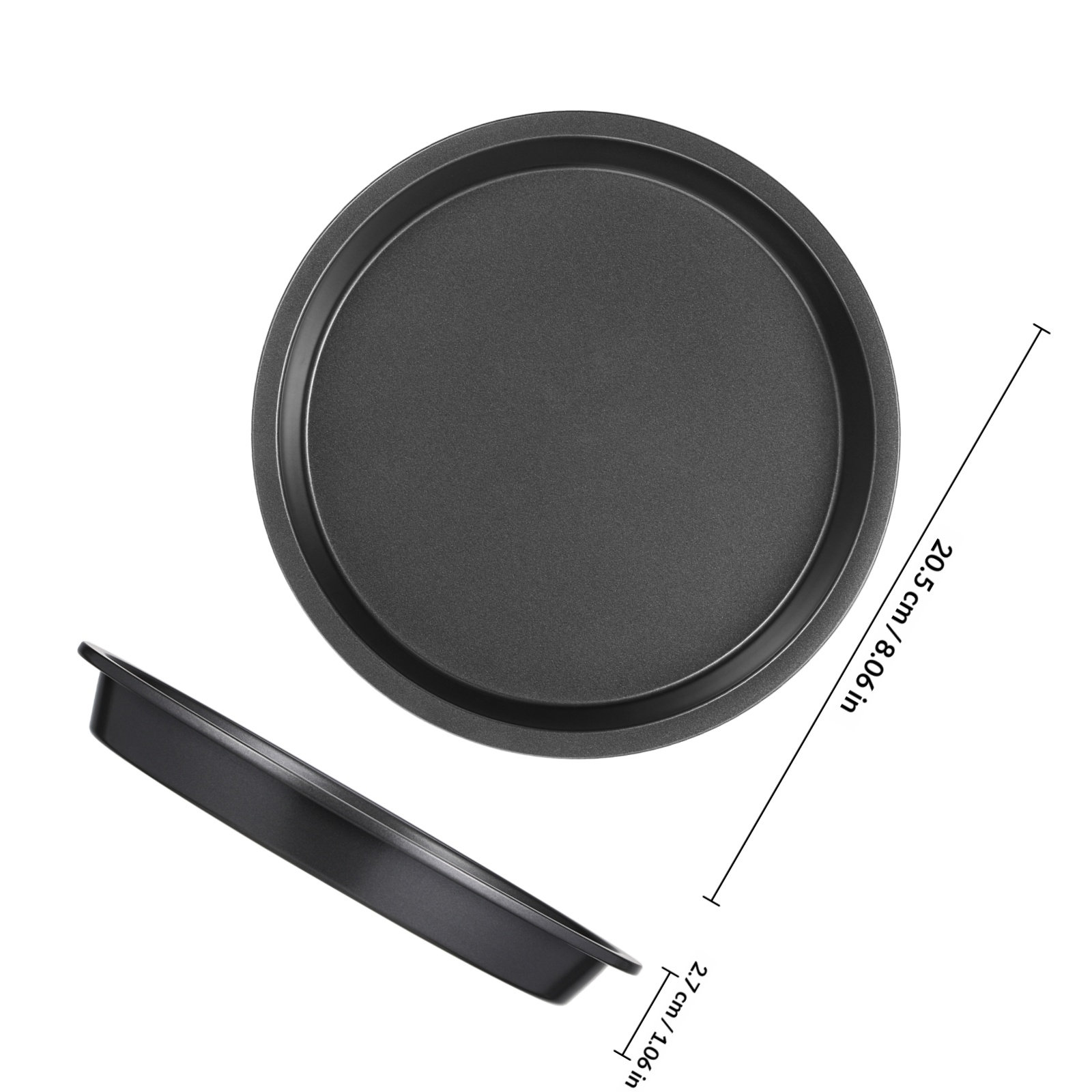 Round Carbon Steel Pizza Pan N - Kitchen Baking Tray review and price
