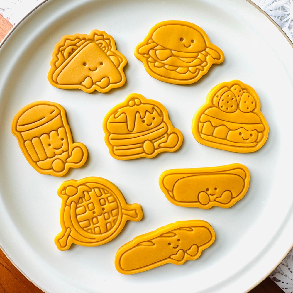 Cute Burger Sandwich Cookie Cu - Kitchen Baking Molds review and price