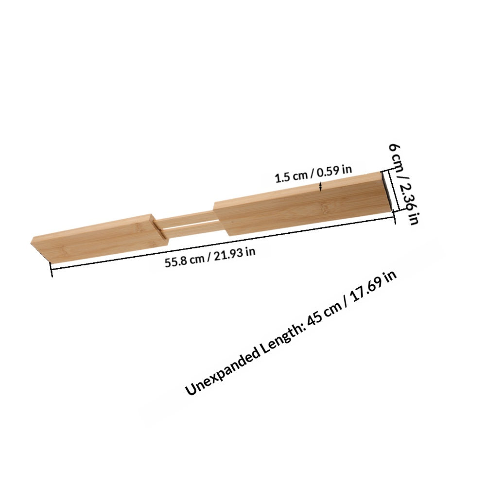 2Pcs Bamboo Drawer Dividers Ad - Kitchen Utensils review and price