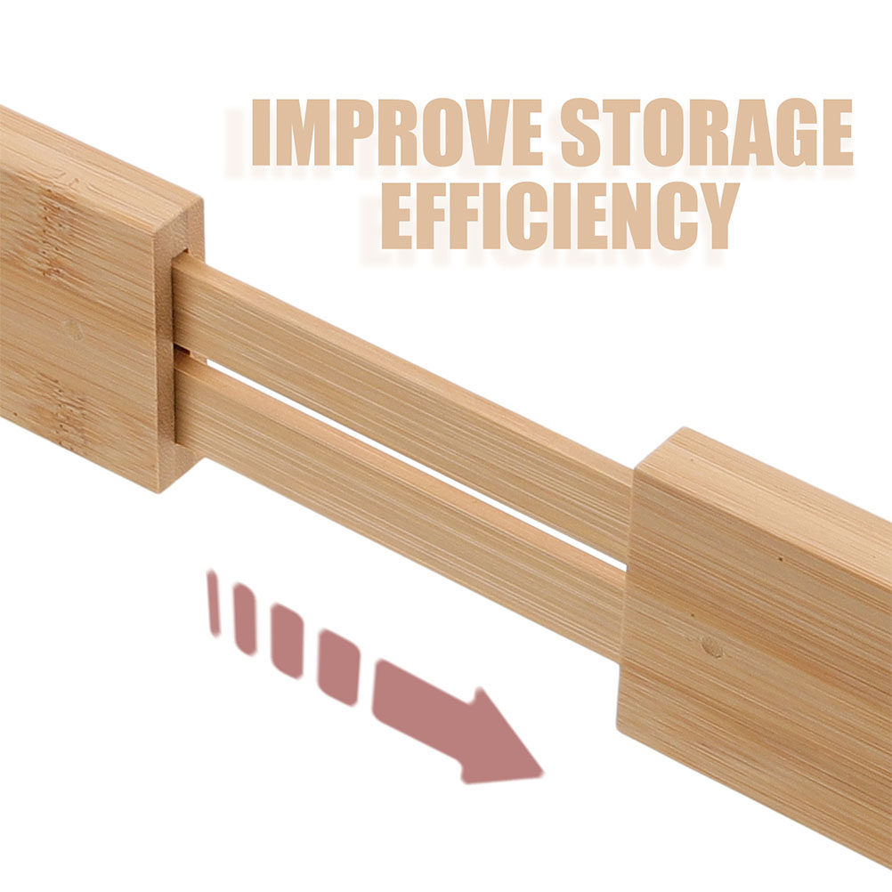 2Pcs Bamboo Drawer Dividers Ad - Kitchen Utensils review and price