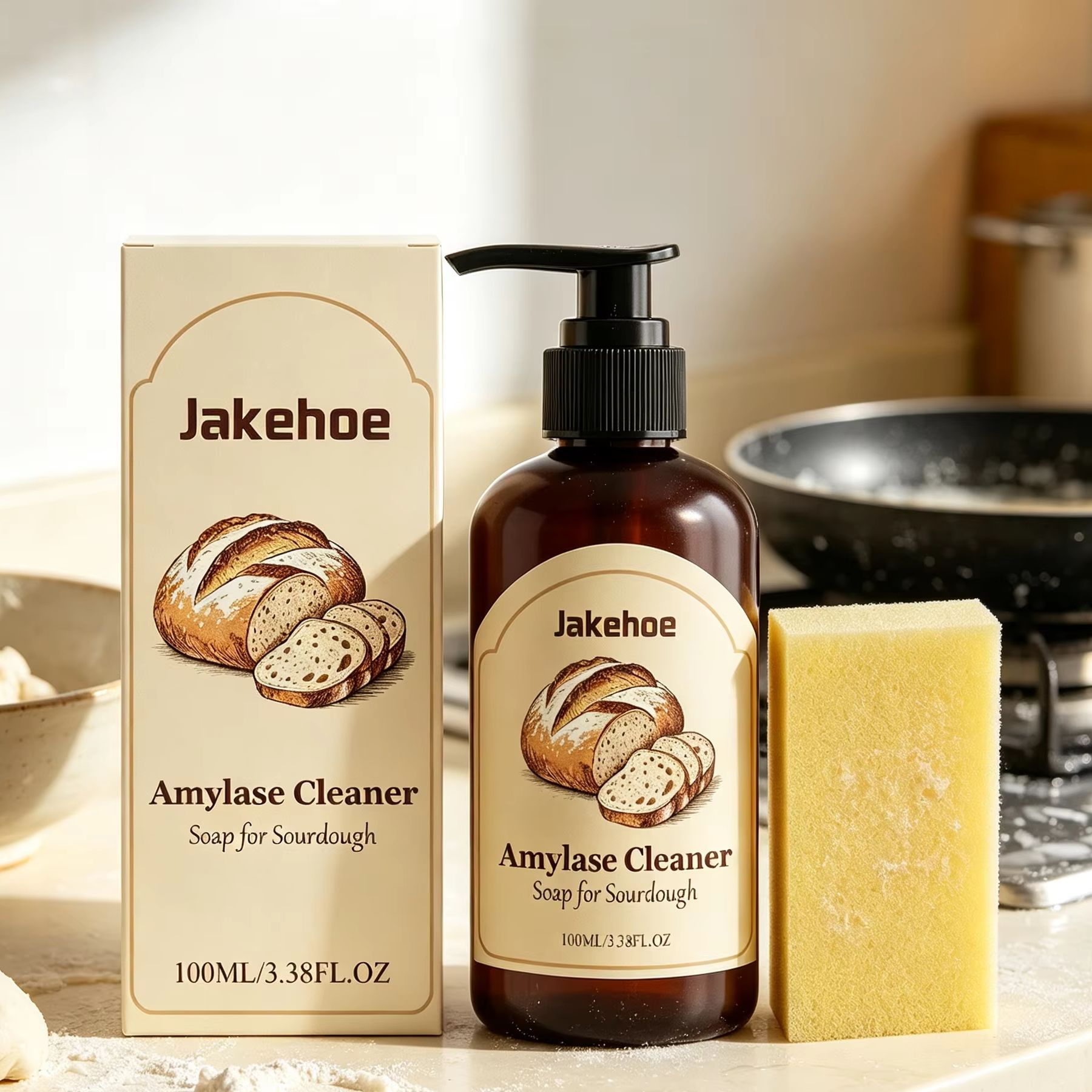 Jakehoe Amylase Cleaner Soap S - Kitchen Baking Mess review and price