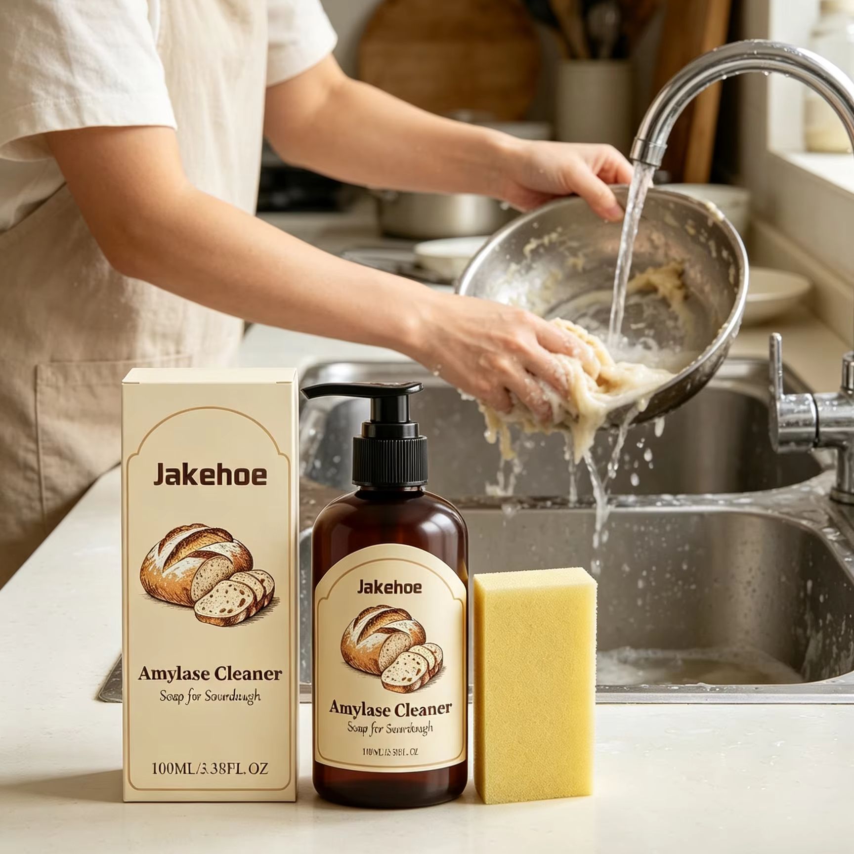 Jakehoe Amylase Cleaner Soap S - Kitchen Baking Mess review and price