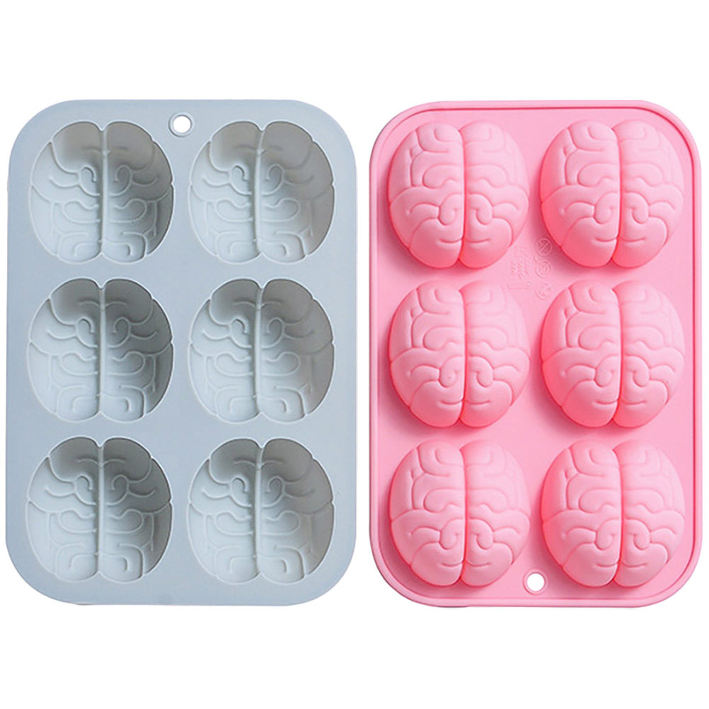 2Pcs Silicone Brain Mold Choco - Kitchen Baking Molds review and price