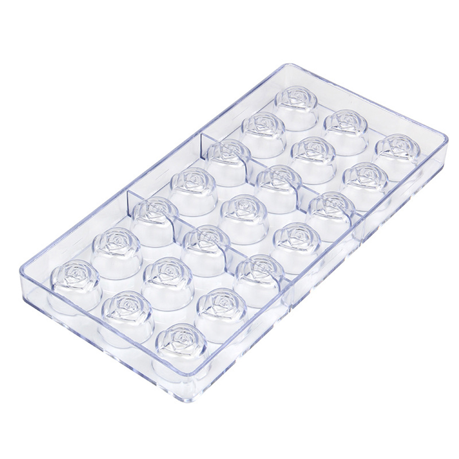 21-Hole Rose Style Transparent - Kitchen Baking Molds review and price