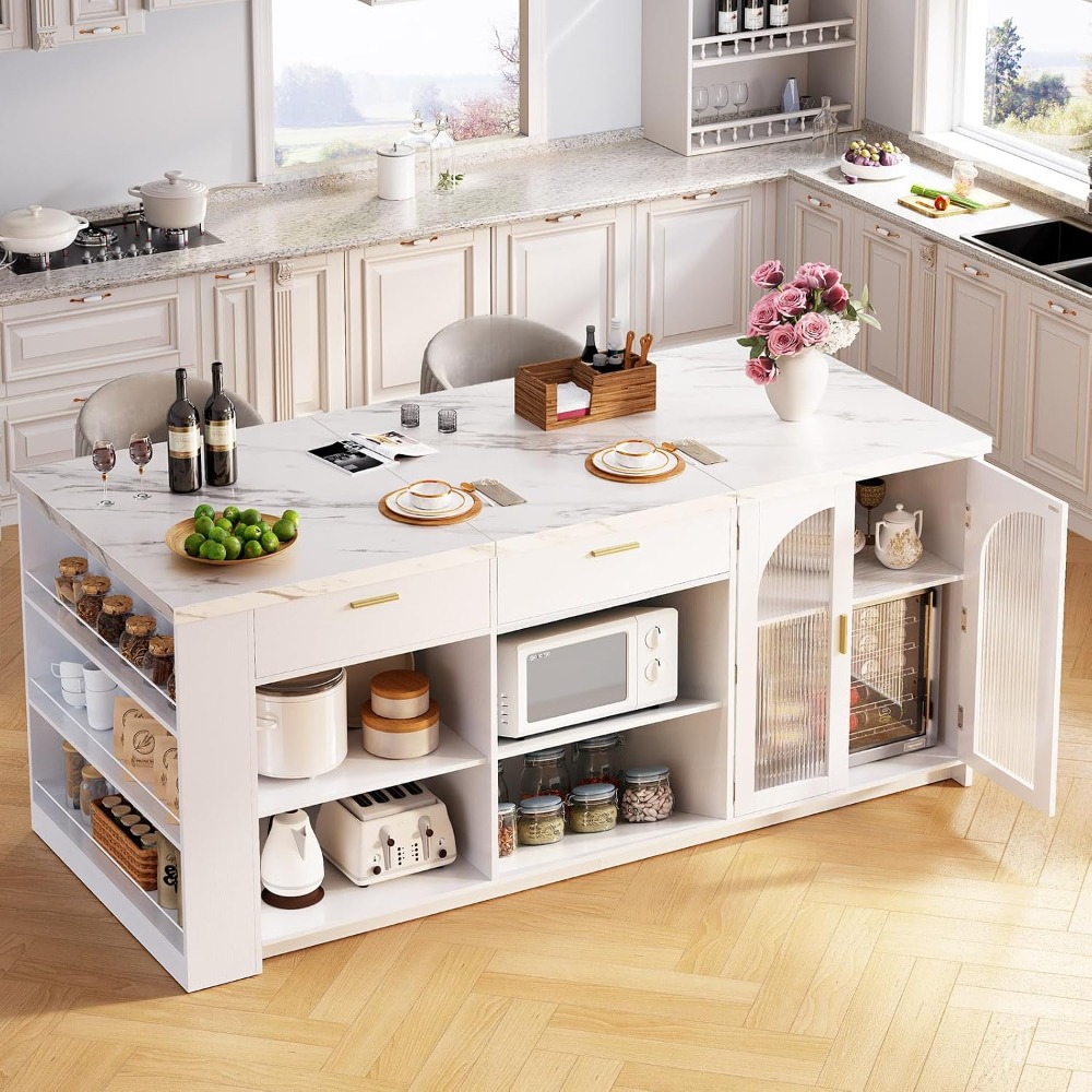 71' Large Kitchen Island with  - Kitchen Q review and price
