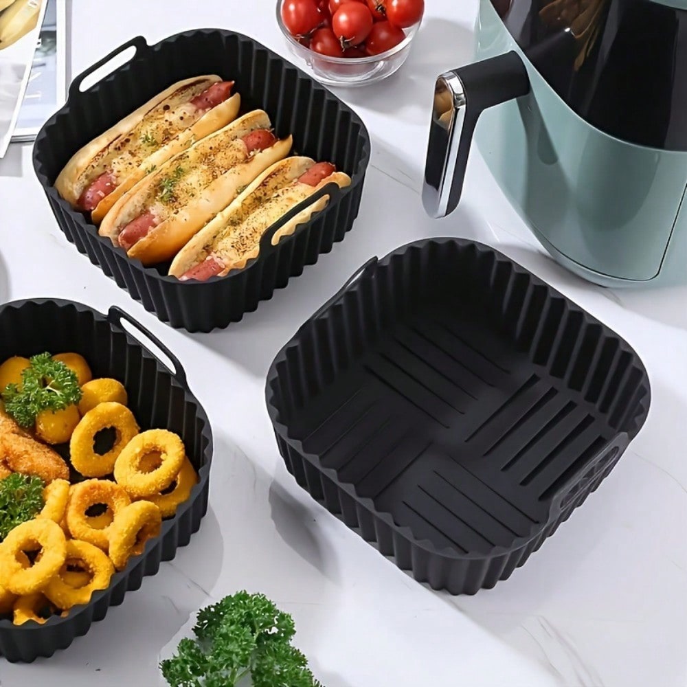 1pc Reusable Silicone Air Frye - Kitchen Baking Tray review and price