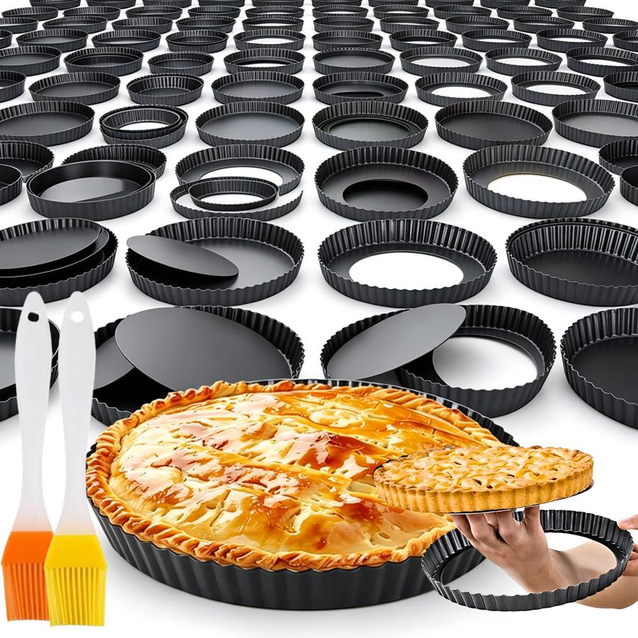 2pcs Fluted Edge Loose Base Pi - Tart Pan Loose review and price