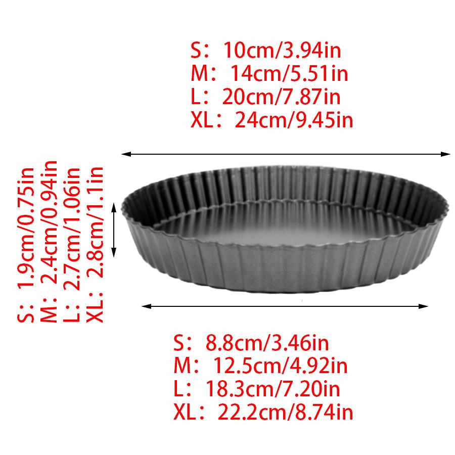 2pcs Fluted Edge Loose Base Pi - Tart Pan Loose review and price
