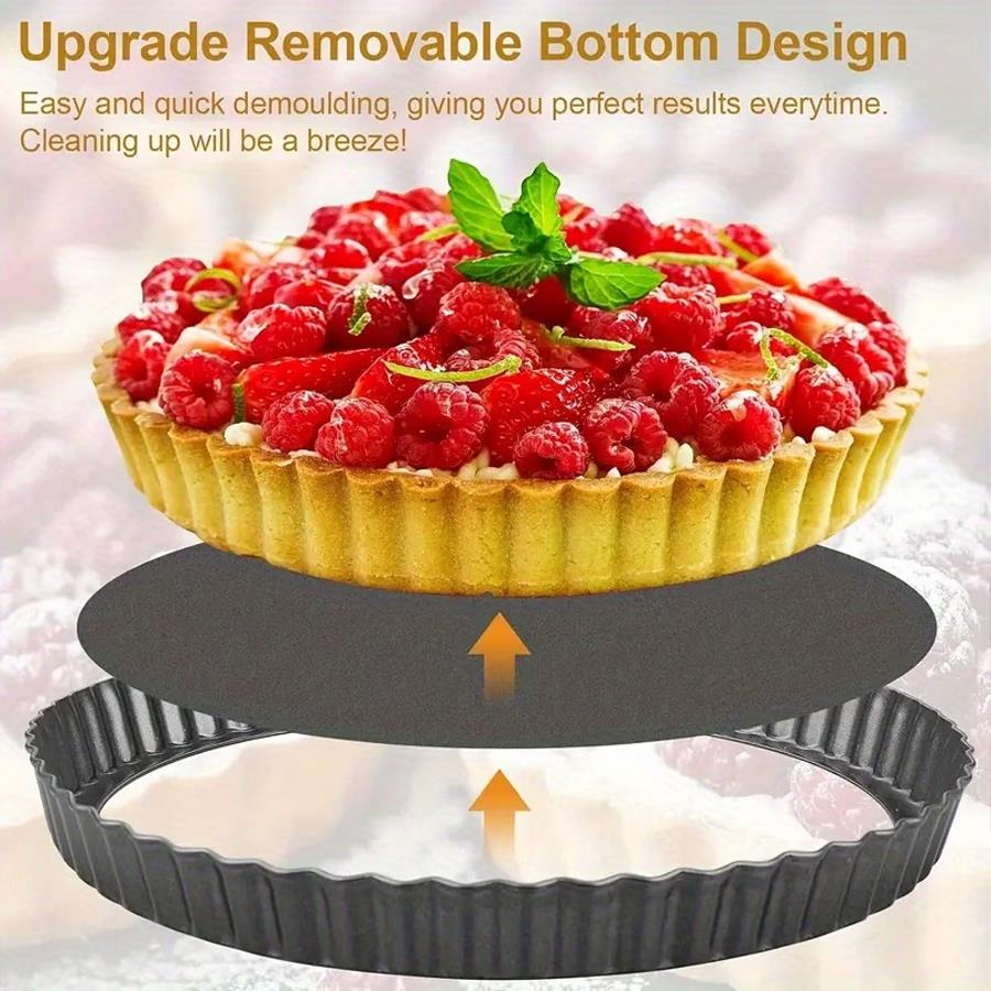 2pcs Fluted Edge Loose Base Pi - Tart Pan Loose review and price