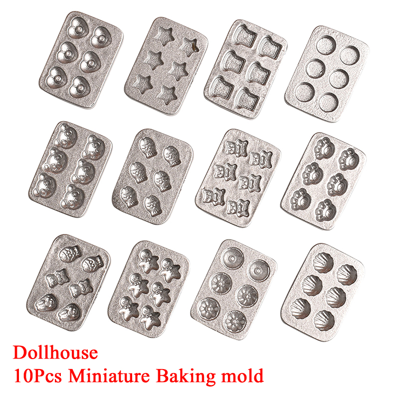 10pcs Doll House Miniature Min - Kitchen Baking Tray review and price